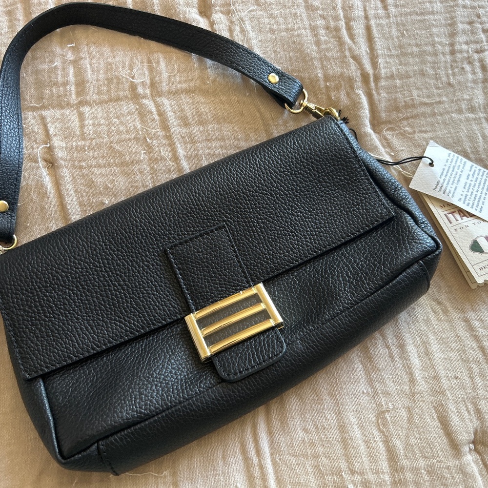 Divina Firenze Baguette black Leather purse